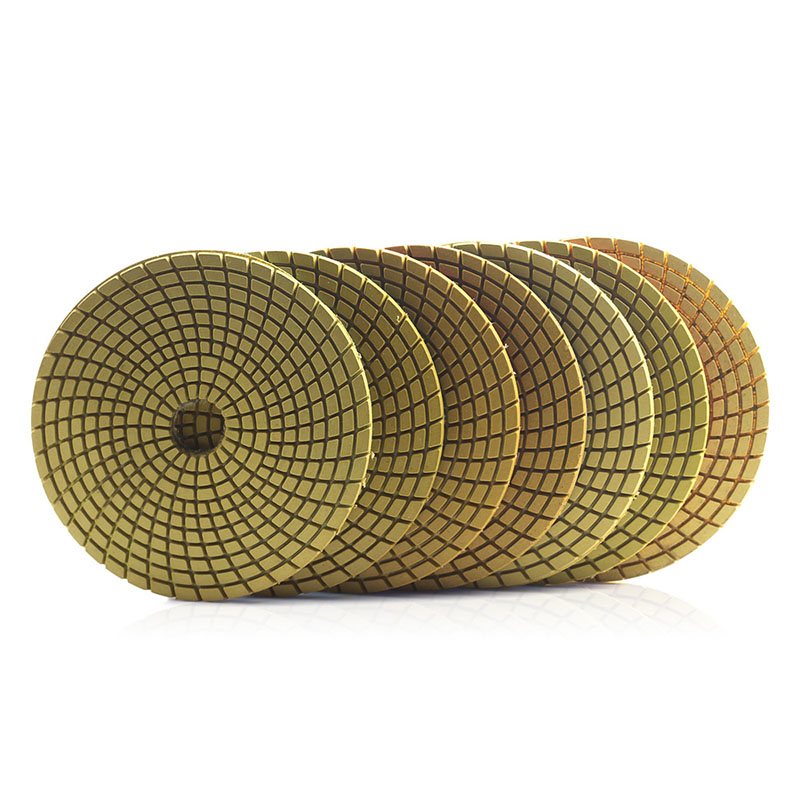 Professional stone polishing pad colors for grit identification